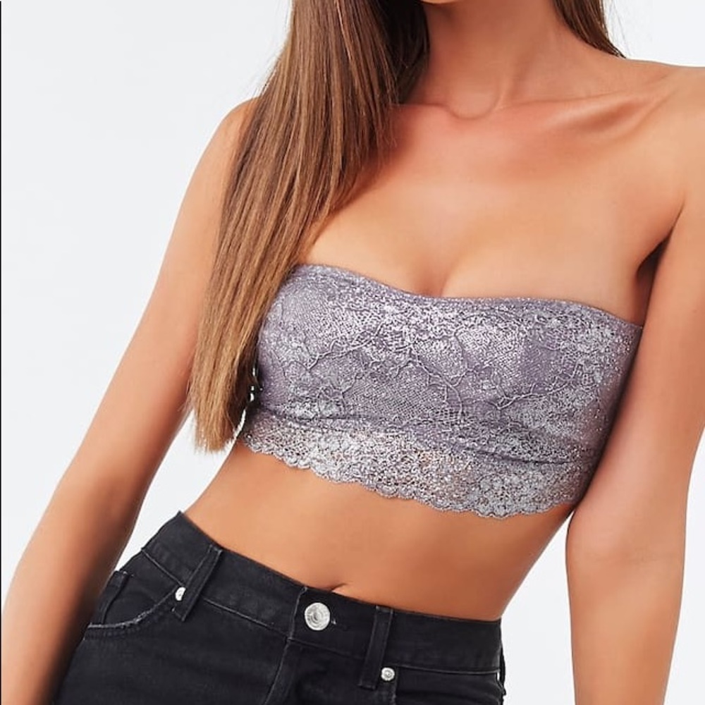 Metallic Lace Bandeau